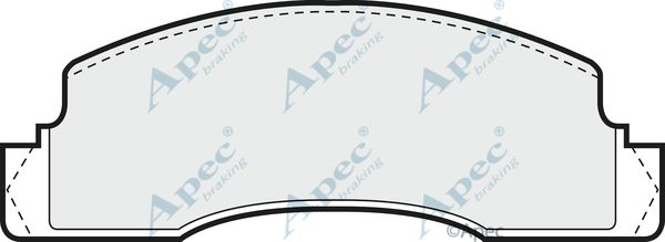 APEC BRAKING Комплект тормозных колодок, дисковый тормоз PAD288